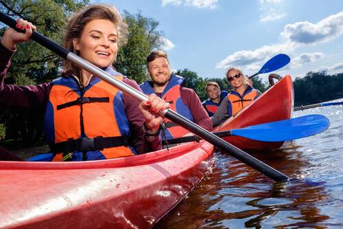 Exklusive Kajak Tour mit Guide auf der Mosel Kajak Tour für Zweit - mit Guide